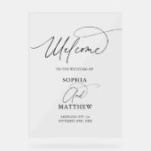 ウェディングウェルカムスクリプトサイン アクリルサイン (正面)