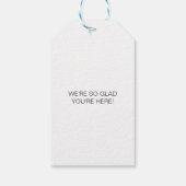 ウェディングウェルカムバッグホテルゲストギフトタグ ギフトタグ (裏面)