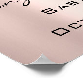 ウェディングウェルカムポスター ローズドリップス ベビーシャワー ポスター (角)