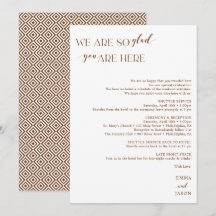 ウェディングウェルカムレター ボホ テラコッタ