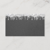 ウェディングウェル結婚式招待状銀クラフト 名刺 (裏面)