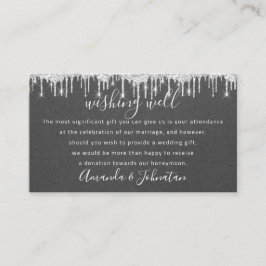ウェディングウェル結婚式招待状銀クラフト 名刺