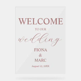 ウェディングエレガントへようこそ アクリルサイン