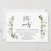 ウェディングエロープメントのお祝いパーティーしよう 招待状 (正面)