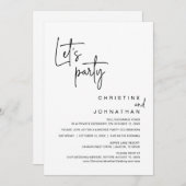 ウェディングエロープメントパーティー ディナー セレブレーション 招待状 (正面/裏面)
