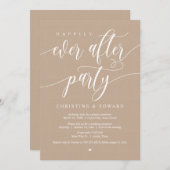 ウェディングエロープメント ハッピーエバアフターパーティー クラフト 招待状 (正面/裏面)