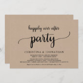 ウェディングエロープメント ハッピーエバーアフターパーティー クラフト 招待状 (正面/裏面)