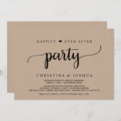 ウェディングエロープメント ハッピーエバーアフターパーティー クラフト 招待状 (正面/裏面)