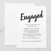 ウェディングエンゲージメント招待状 招待状 (正面/裏面)