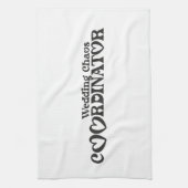 ウェディングカオスコーディネーター - 面白い花嫁 キッチンタオル (縦)