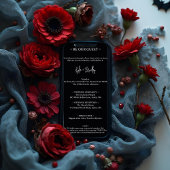 ウェディングカップルが不気味な森を進み、幽霊城に向かう 招待状