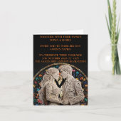 ウェディングカップルのパーソナライズ 案内状 (正面)