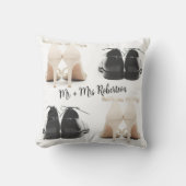 ウェディングカップルの靴のクッション オーダーメイド可能 クッション (正面)