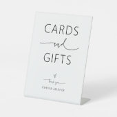 ウェディングカードとギフトテーブル台座看板G400 台座サイン (正面)