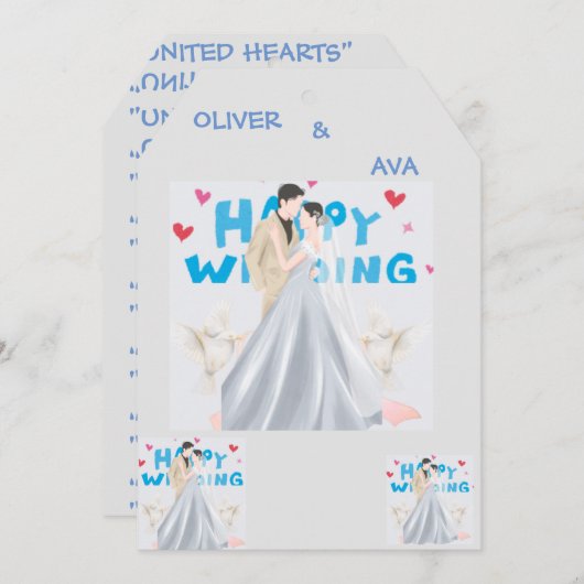 ウェディングカード (正面/裏面)