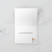 ウェディングカード 新婦と新郎 サンキューカード (内部)