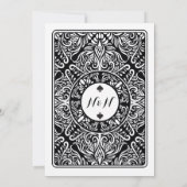 ウェディングキングクイーンスペードトランプエース招待状 招待状 (裏面)