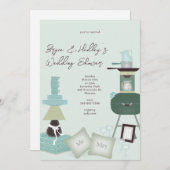 ウェディングギフトシャワー招待状 招待状 (正面/裏面)