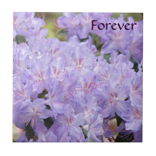 ウェディングギフトラベンダーフローラタイルアートブライダル タイル (正面)