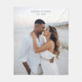 ウェディングギフト フリースブランケット オーダーメイド カップルギフト (正面)