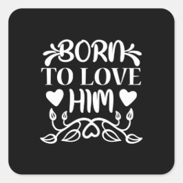 ウェディングギフト 生まれてから愛してる スクエアシール