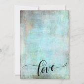 ウェディンググランジレセプションの後ずっと幸せにアクア 招待状 (裏面)