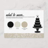 ウェディングケーキの衣装 エンクロージャーカード (正面)