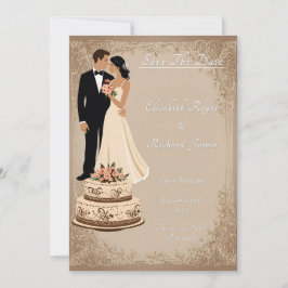 ウェディングケーキの記念日 招待状