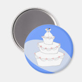 ウェディングケーキの2人の花嫁 マグネット (正面/裏面)