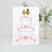 ウェディングケーキデザインホームページ 出欠カード (スタンド正面)