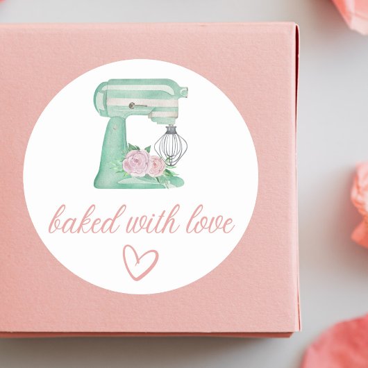 ウェディングケーキ事業感謝ステッカー ラウンドシール