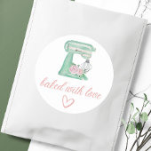 ウェディングケーキ事業感謝ステッカー ラウンドシール