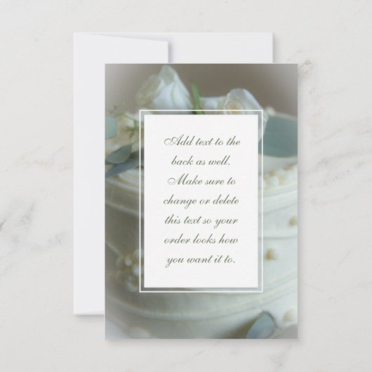 ウェディングケーキ (裏面)