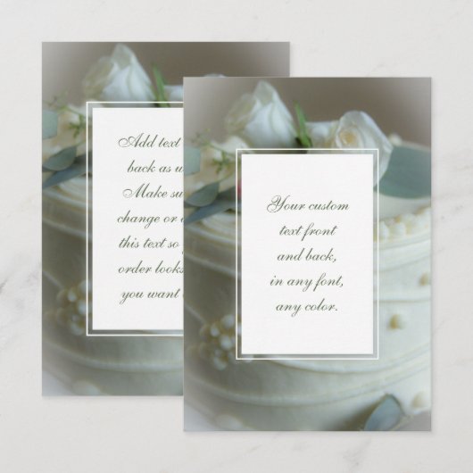 ウェディングケーキ (正面/裏面)