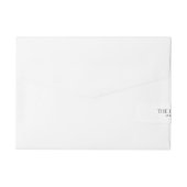 ウェディングケーキ ラップアラウンド宛名ラベル (裏面)