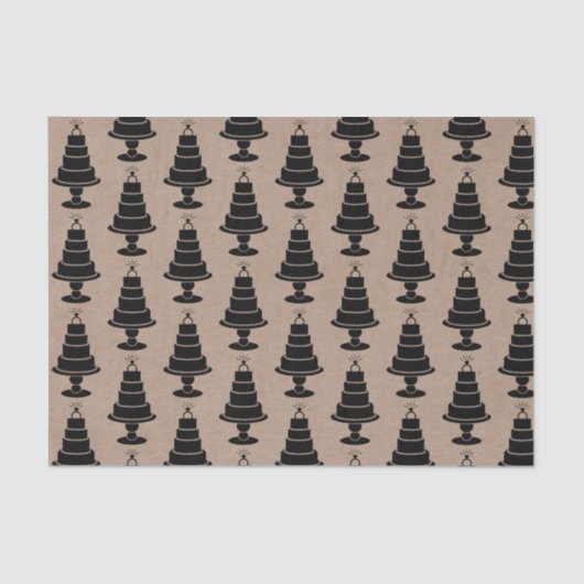 ウェディングケーキ 薄葉紙 (正面)