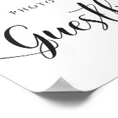 ウェディングゲストブックの写真ブースサイン ポスター (角)