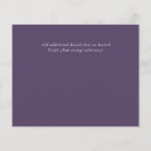 ウェディングコンテンポラリーパーティー招待状予算 (裏面)