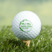 ウェディングゴルフボール - カスタムネーム記念品 ゴルフボール (インサイチュ 木)