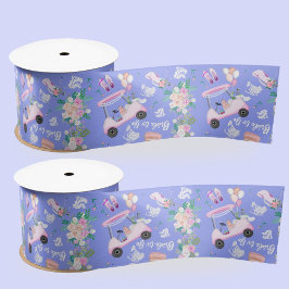 ウェディングゴルフ ウェディングシャワー シームレスパターン サテンリボン