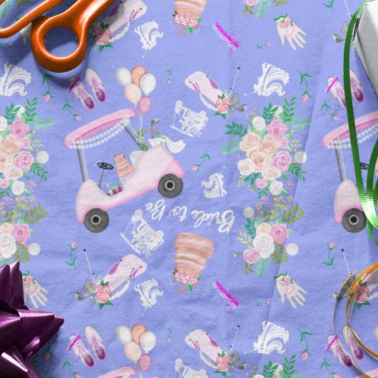 ウェディングゴルフ ウェディングシャワー シームレスパターン 薄葉紙