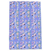 ウェディングゴルフ ブライダルシャワー シームレスパターン ミディアムペーパーバッグ (正面)