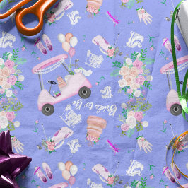 ウェディングゴルフ ブライダルシャワー シームレスパターン 薄葉紙