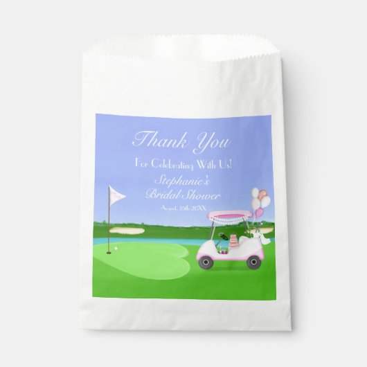 ウェディングゴルフ ブライダルシャワー 感謝祭 フェイバーバッグ (正面)