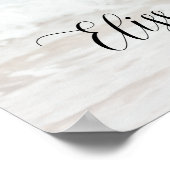 ウェディングサイン写真: あなただけの完璧なウェディングをカスタマイズ ポスター (角)