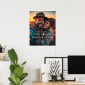 ウェディングサイン写真: あなただけの完璧なウェディングをカスタマイズ ポスター (ホームオフィス)