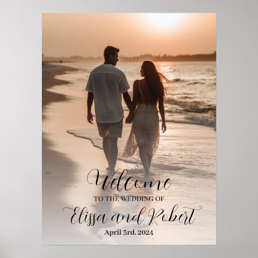 ウェディングサイン写真: あなただけの完璧なウェディングをカスタマイズ ポスター (正面)