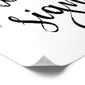 ウェディングサイン お名前 8x10 ポスター (角)