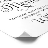 ウェディングサイン - 愛する記憶に ポスター (角)