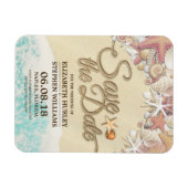 ウェディングサマーサンディビーチヒトデ マグネット (横)